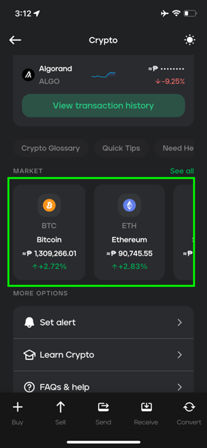 How can I generate a QR code for receiving crypto?